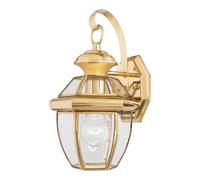 Lampada Da Giardino In Ottone E Vetro IP44 Vintage Splendida REGINA