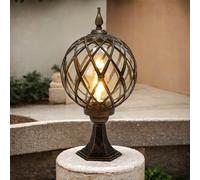 Lampada Da Giardino Rustica KAIRO In Nero E Rame Vintage