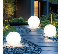 Lampada Da Giardino Sfera Lampada Da Esterno LED Sfera Bianca Set Da 3 [EEK: F]