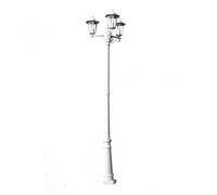 Lampada da giardino VidaXL 3xE27 215 cm Bianca
