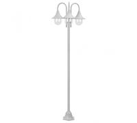 Lampada da giardino VidaXL 3xE27 220 cm Bianca