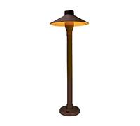 Lampada da giardino vintage a LED da 7W, impermeabile, per esterni, ideale per giardino, giardino, terra, con design creativo a fungo in alluminio, luce calda e moderna, ideale per vialetti, sentieri