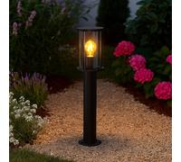 Lampada da Giardino Zoccolo Piantana Nero Terrazza Percorso Intemperie LED [EEK: E]