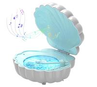 Lampada da gusci di lampada oceanica con altoparlanti creativa proiettore ocean wave seail luce, retrò retrò le luci notturne per la camera da letto decorazione della camera da letto decorazione