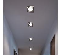 Lampada da Incasso a Faretto Spot Soffitto 4er Set Cromo Bianco Caldo LED 12cm