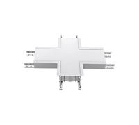 Lampada da incasso a LED, faretto da incasso, plafoniera a forma di X, argento, alluminio, L 25,5 cm