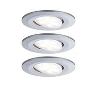 PLM 99933 - Lampada da incasso Calla, 5,2 W, 4000 K, 30°, rotonda, Cromo opa