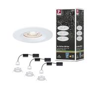 Lampada da incasso a LED Paulmann Nova Mini Coin IP44 3x4 W 2700 K Bianco opaco