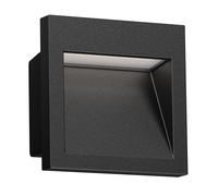 Lampada da incasso a parete a LED NOLA downlight per esterni IP54 nero opaco 90