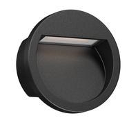 Lampada da incasso a parete a LED NOLA downlight per esterni IP54 nero opaco