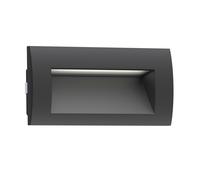 Lampada da incasso a parete a LED ZIBAL downlight per esterni IP65 nero opaco [EEK: G]