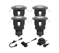 Lampada da incasso a pavimento a LED ATRIA per esterni IP65 nero rotondo 40mm Ø