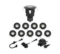 Lampada da incasso a pavimento a LED ATRIA per esterni IP65 nero rotondo 40mm Ø