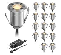 Lampada da incasso a pavimento a LED BINO per esterni IP67 32mm Ø bianco caldo