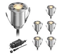 Lampada da incasso a pavimento a LED BINO per esterni IP67 32mm Ø bianco caldo