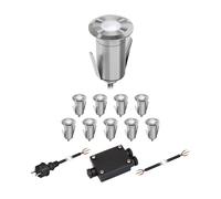 Lampada da incasso a pavimento a LED GLOX per esterni IP67 alluminio rotondo