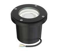 Lampada da incasso a pavimento BOFU per esterni IP67 orientabile nera rotonda