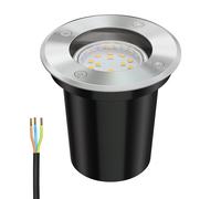 Lampada da incasso a pavimento BOLI per esterni in acciaio inox rotonda IP67