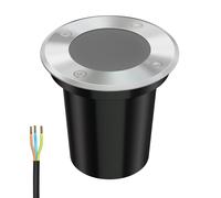 Lampada da incasso a pavimento BOLI per esterni IP67 in acciaio inox rotonda