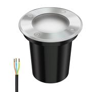 Lampada da incasso a pavimento BOLI per esterni IP67 in acciaio inox smerigliato