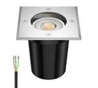 Lampada da incasso a pavimento RELI per esterni in acciaio inox angolare IP67