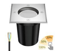 Lampada da incasso a pavimento RELI per esterni in acciaio inox angolare IP67