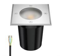 Lampada da incasso a pavimento RELI per esterni IP67 in acciaio inox smerigliato