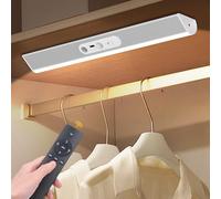 Lampada da incasso da cucina a LED con sensore di movimento, 45 cm/90 LED, illuminazione per armadio con telecomando, ricaricabile tramite USB, luce per armadio, illuminazione a batteria, luce