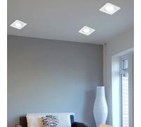 Lampada da Incasso Soffitto Faretto LED Pavimento Bianco Orientabile 3er Set