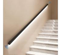 Lampada da interni a LED con sensore Mot - Apparecchio in metallo da parete per case moderne nero opaco h Safe & Sk design ideale per ases e corridoi
