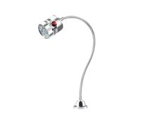 Lampada da lavoro 110-220V 5W LED con base fissa e collo regolabile(Round magnetic base,5W)