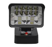 Lampada da lavoro a LED compatibile con AEG/RIDGID 18 V agli ioni di litio per batteria, torcia da 30 W, testa in lega di zinco per officina, campeggio, cantiere