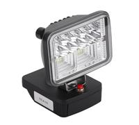 Lampada da lavoro a LED compatibile con Metabo serie 18 V, ampia superficie, alloggiamento in lega di zinco durevole per interni ed esterni