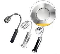 Lampada da lavoro a LED con magnete ad alta presa, collo multidirezionale e diffusione della luce regolabile per lavori sotto il cofano, installazione di armadi e interruzioni di corrente (A2406)