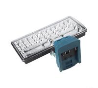 Lampada da lavoro a LED in ABS con funzionalità a doppio fascio, torcia elettrica wireless compatibile con batteria agli ioni di litio Bosch per uso esterno (B)