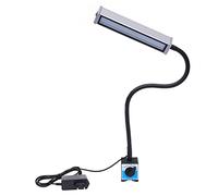 Lampada da lavoro a LED robusta, magnetica, IP67, impermeabile, con collo di cigno da 50 cm e 60 LED, flessibile, per macchine CNC e riparazione auto, alloggiamento in alluminio leggero