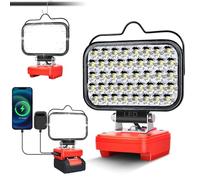 Lampada da lavoro a LED senza fili per Einhell 18 V PXC Power X-Change batteria, torcia portatile per cantiere Einhell, lampada da inondazione per riparazione/campeggio/emergenza (senza batteria)