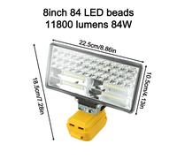 Lampada da lavoro LED multiuso alimentata da un per batteria 20V e due porte USB