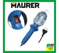 LAMPADA DA LAVORO PORTATILE CON GABBIA PER OFFICINA MAURER ATTACCO E27 10MT