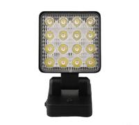 Lampada da lavoro portatile per Metabo 18 V batteria BS18 SB18 per serie LT 1200-1500 lumen lampada LED 90 gradi curva 330 gancio di rotazione rosso nero 17,5 cm corpo in plastica