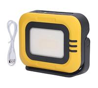 Lampada da Lavoro Portatile Ricaricabile LED 1200LM, Multifunzione Gialla - Ricarica Solare e USB, Resistente all’Acqua IPX5, Ideale per Campeggio e Emergenti Casa