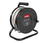 Lampada da lavoro STIER con striscia a LED, 15 m, 13.500 lm, 6400 K, 900 lm/m, estensibile fino a 75 m, collegamento diretto, striscia a LED, PVC, grado di protezione IP65, con pratiche basi di