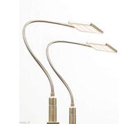 Lampada da letto a LED da 4W Lampada da lettura Lampada flessibile Lampada da comodino Lampada da letto Lampada da lettura, selezione: SET da 2 pezzi, ottone opaco