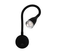 Lampada da letto a LED 'Tulipano I' 4.5W Lampada da lettura Luce da letto nera bianca, colore: nero
