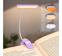 Lampada Da Lettura 19 LED con Clip, 3 Temperature Di Colore 5 Luminosità
