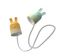 Lampada da lettura a collo a LED | Notte da collo del fumetto con coniglio - Lampada da collo per lettura, lampada ricaricabile durevole, lampada da libro pieghevole, per la lettura, campeggio