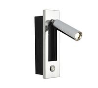 Lampada da Lettura a LED da Parete - Applique da Comodino Regolabile con Interruttore, faretto da Incasso per Camera da Letto e Hotel