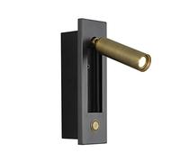 Lampada da Lettura a LED da Parete - Applique da Comodino Regolabile con Interruttore, faretto da Incasso per Camera da Letto e Hotel