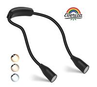 Lampada da lettura a LED per collo Ricaricabile Usb Lettura Libri a Letto
