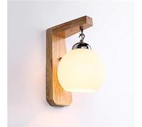 Lampada da Lettura a Specchio Lampada da Comodino per Camera da Letto Creativa Lampada da Parete in Legno con personalità Lampada da Parete per Balcone Lampada da corridoio Appliqu